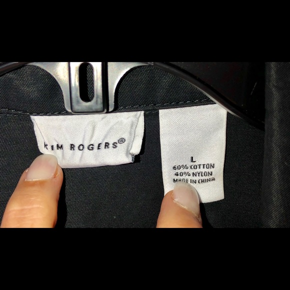 Moto style crop jacket. Zippers. Black. Large - Picture 4 of 6